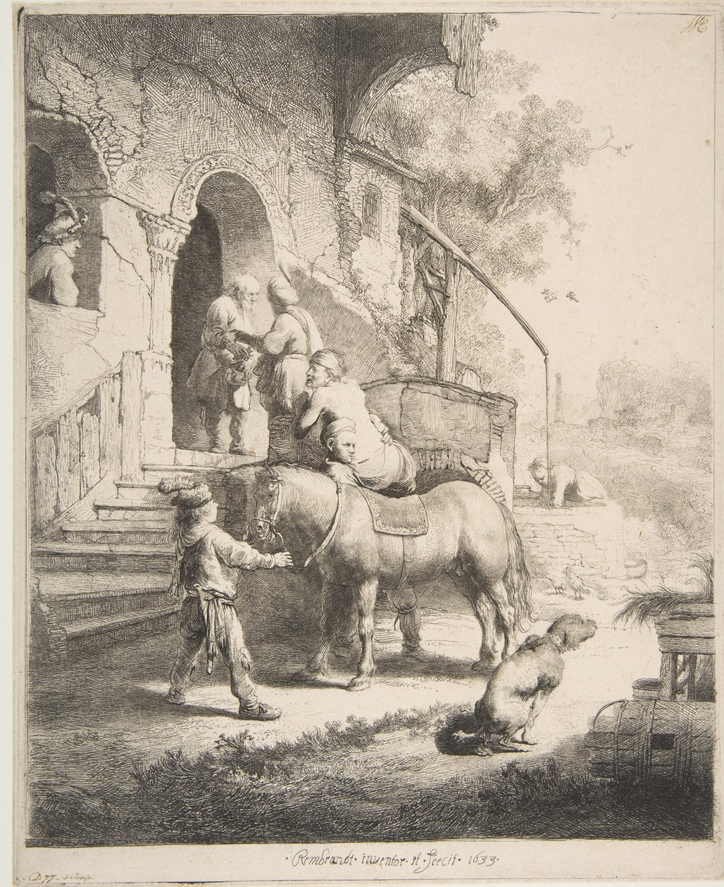 Den barmhjertige samaritaner, 1633. af Rembrandt van Rijn