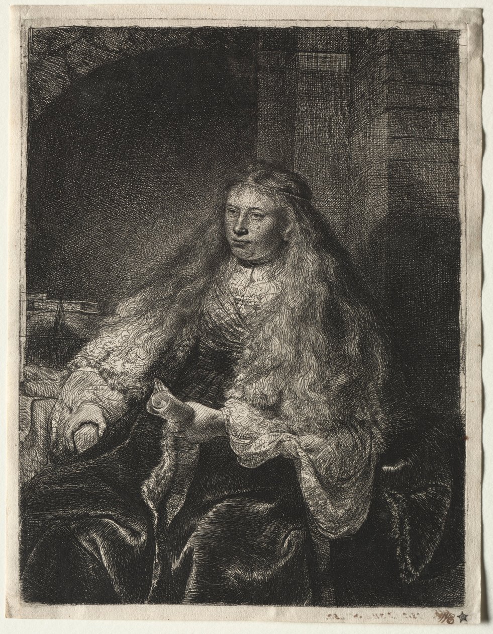 Den store jødiske brud, 1634. af Rembrandt van Rijn