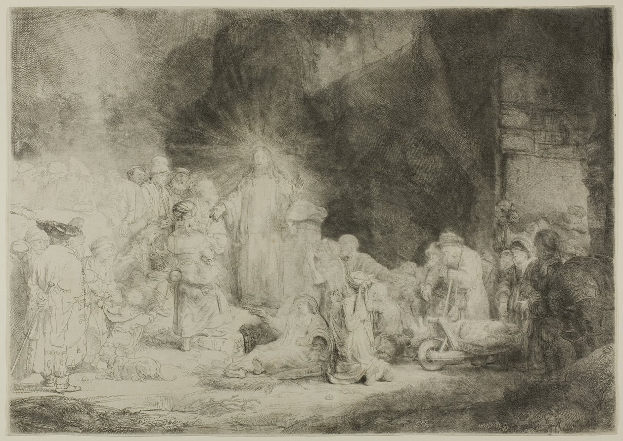 De hundrede gylden print af Rembrandt van Rijn