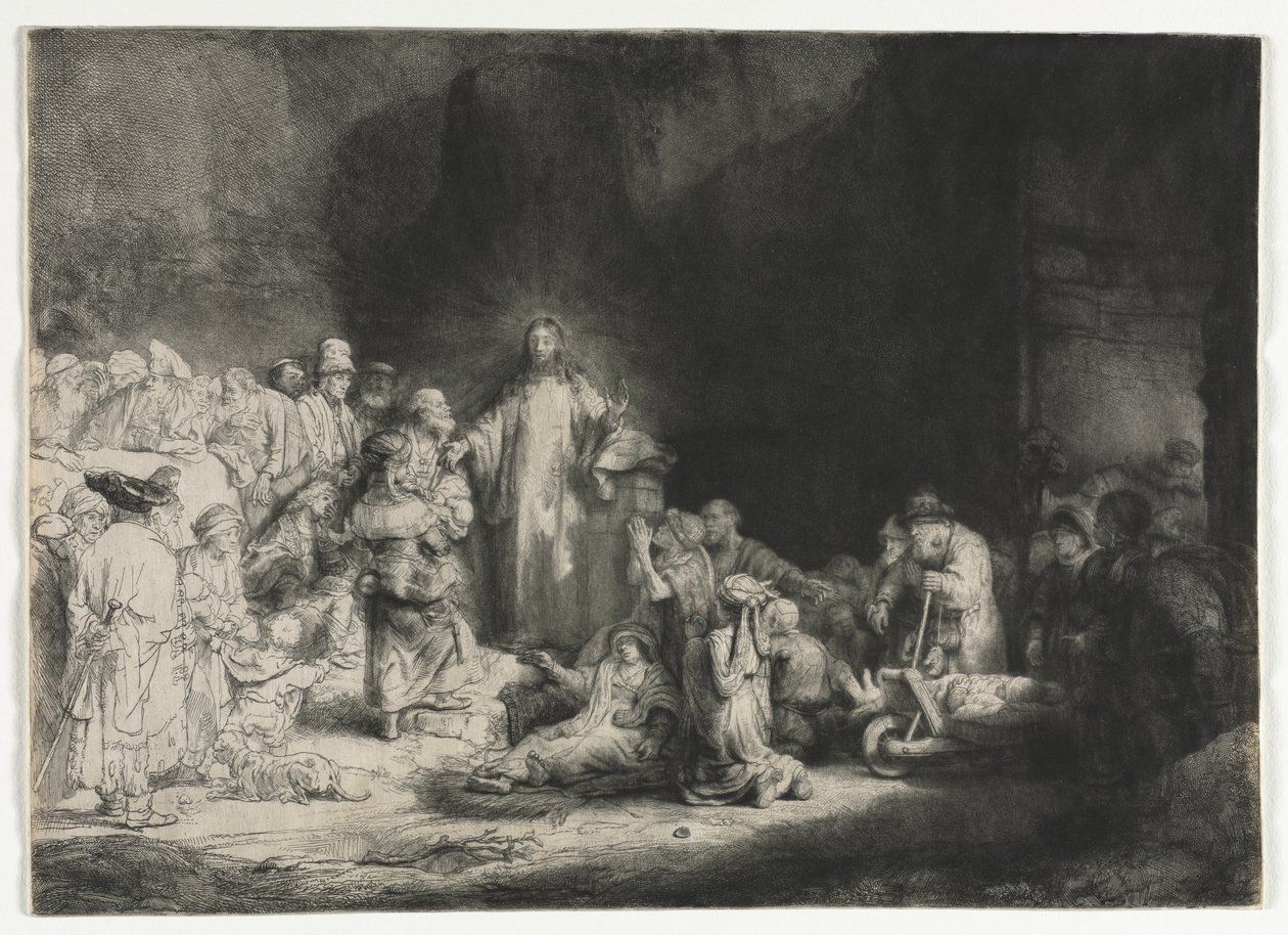De hundrede gylden print af Rembrandt van Rijn
