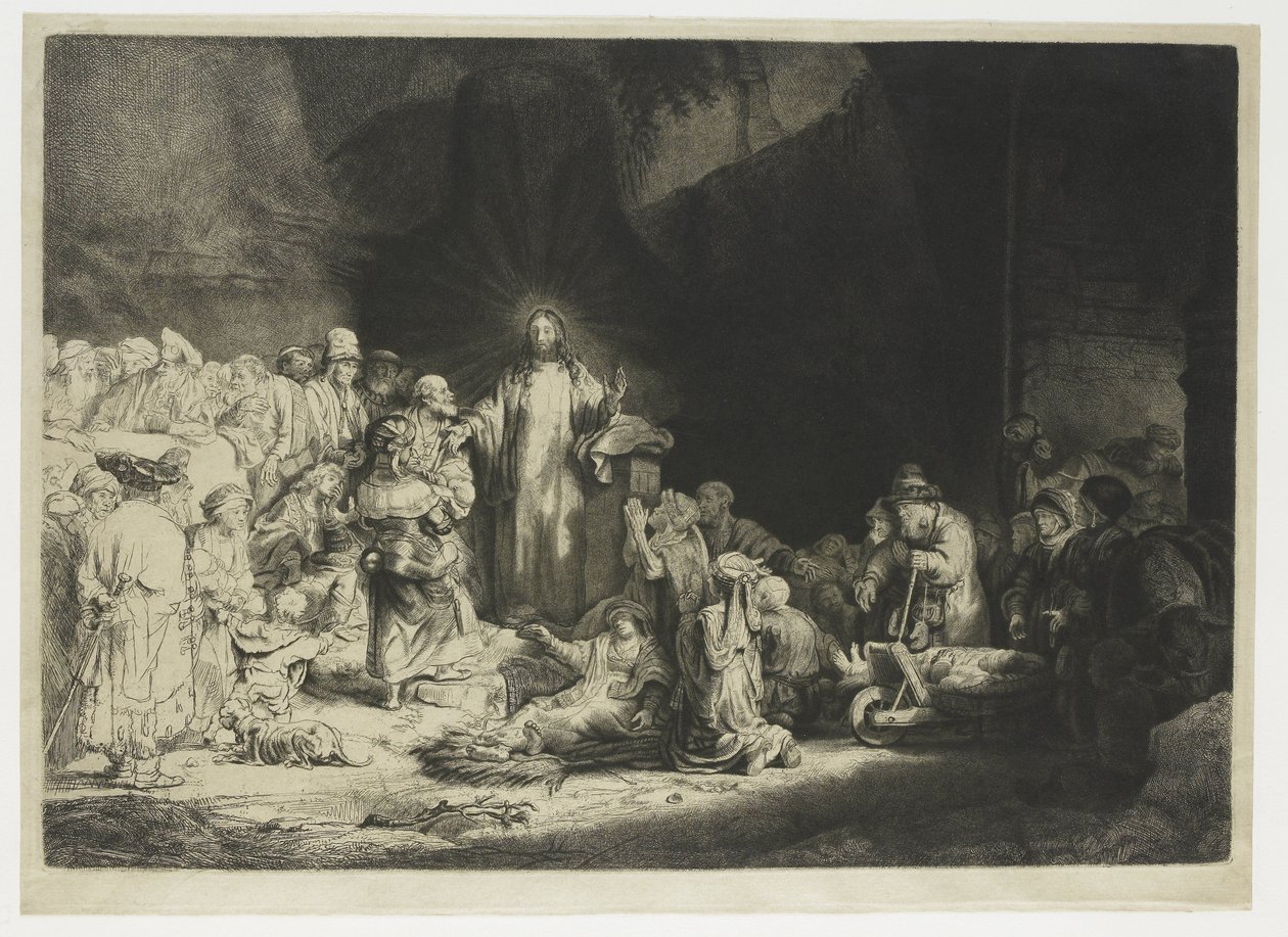 De hundrede gylden print af Rembrandt van Rijn
