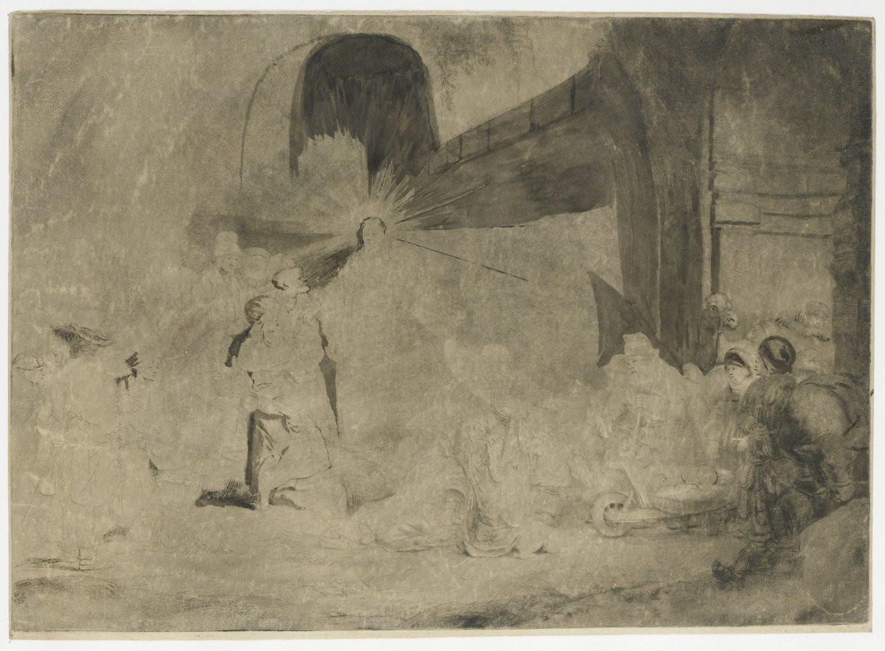 De hundrede gylden print af Rembrandt van Rijn