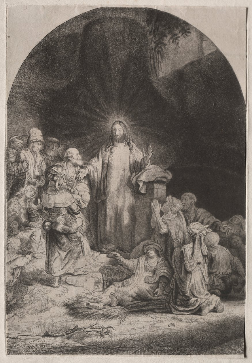 De hundrede gylden print, ca. 1649. af Rembrandt van Rijn