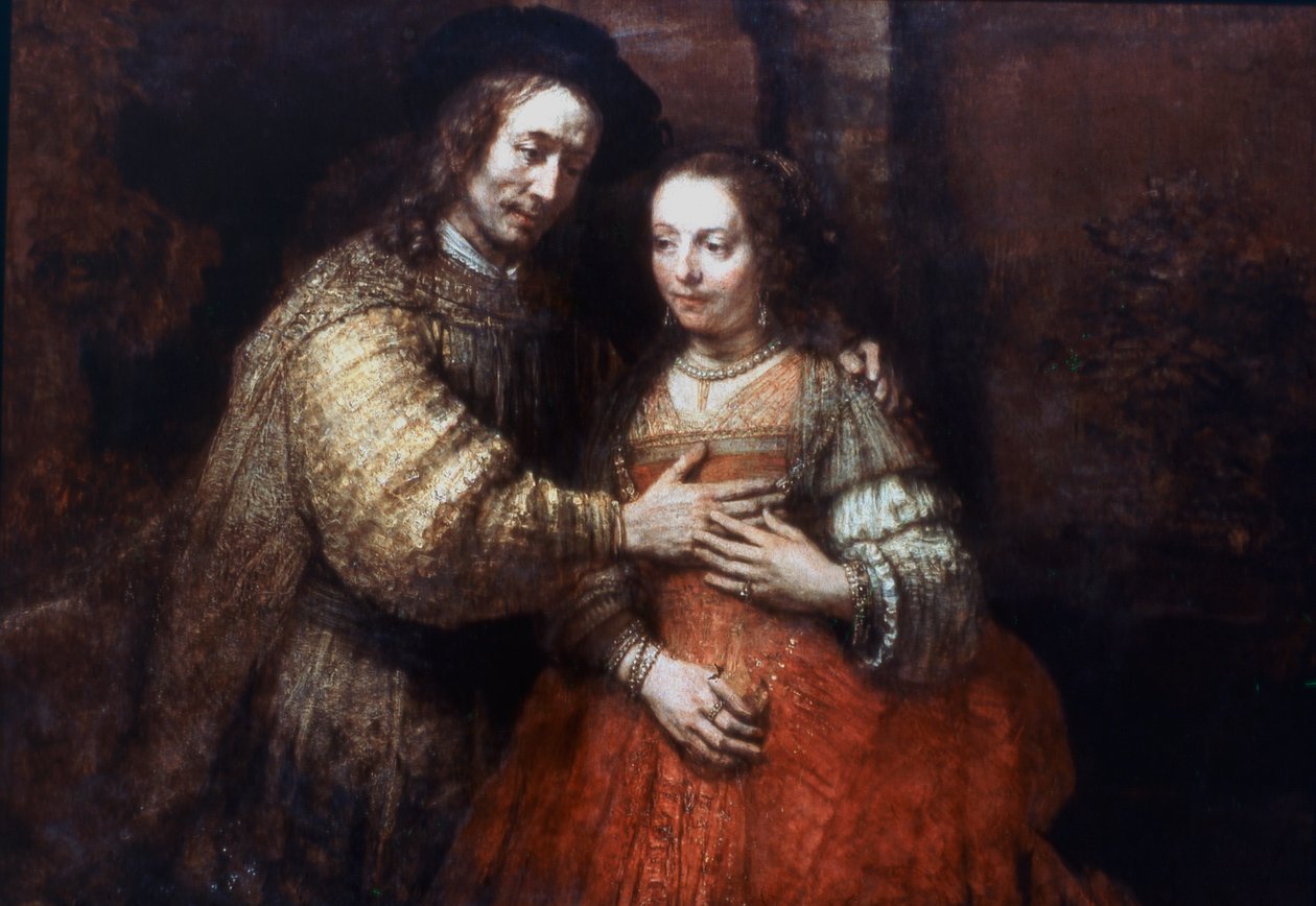 Den jødiske brud, det elskende par, 1667 af Rembrandt van Rijn