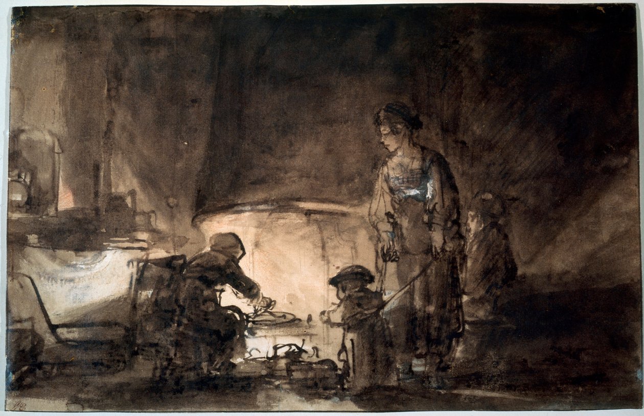 Køkkenet i Rembrandts Hus, 1650