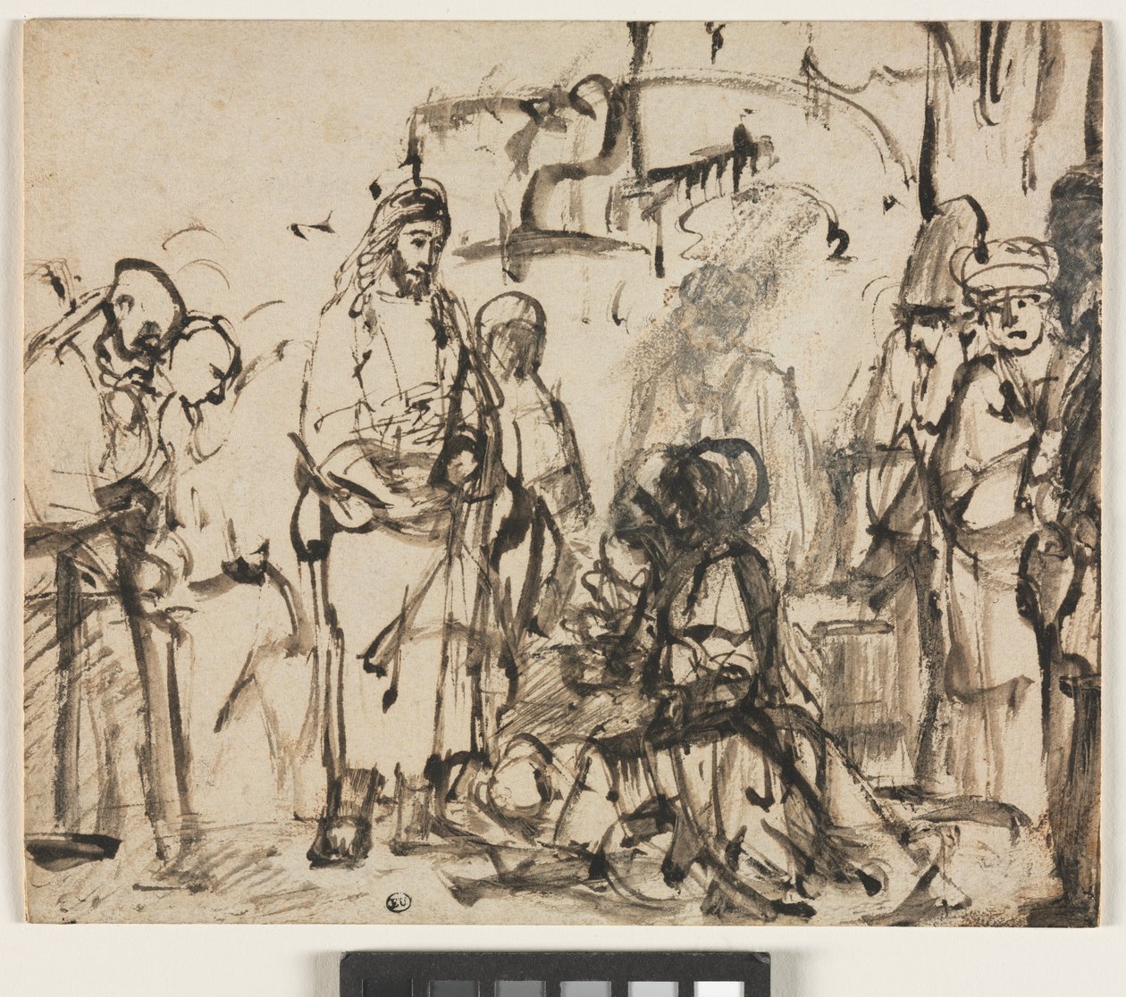 Kristi møde med Martha og Maria efter Lazarus død, ca. 1662-65 af Rembrandt van Rijn