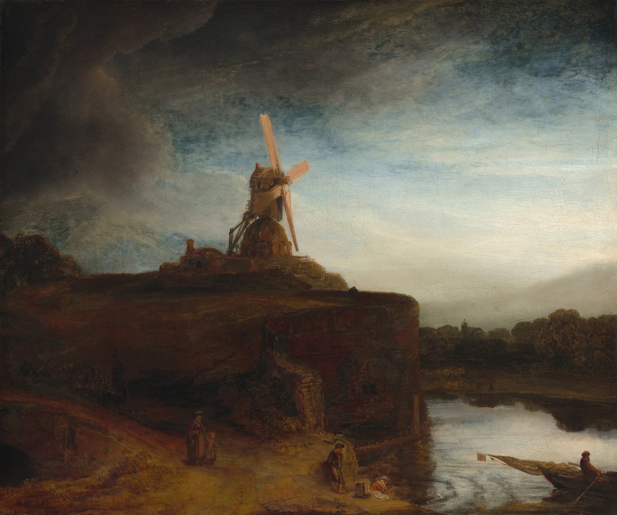 Møllen, 16451648. af Rembrandt van Rijn