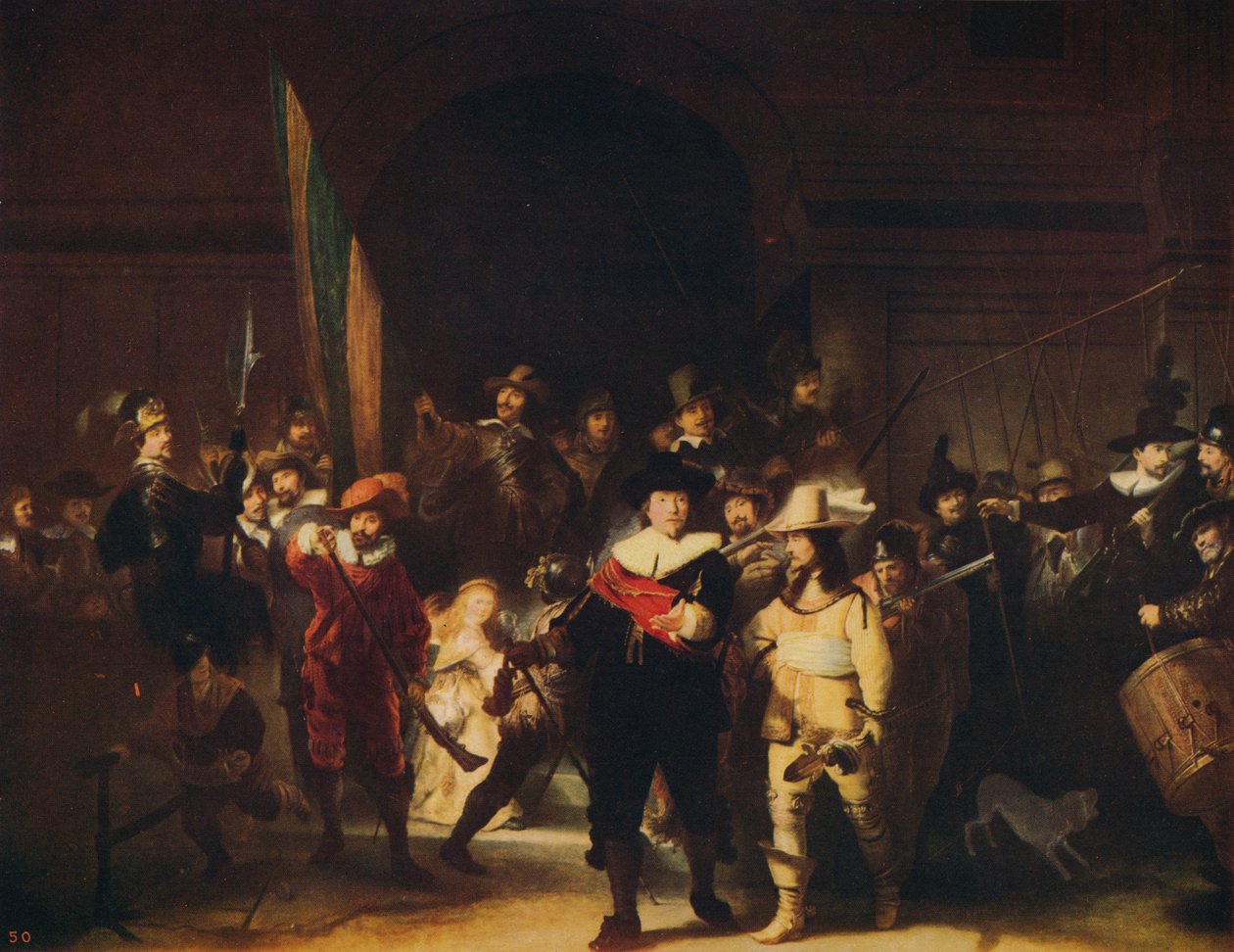 Nattevagten, 1642, c1915 af Rembrandt van Rijn