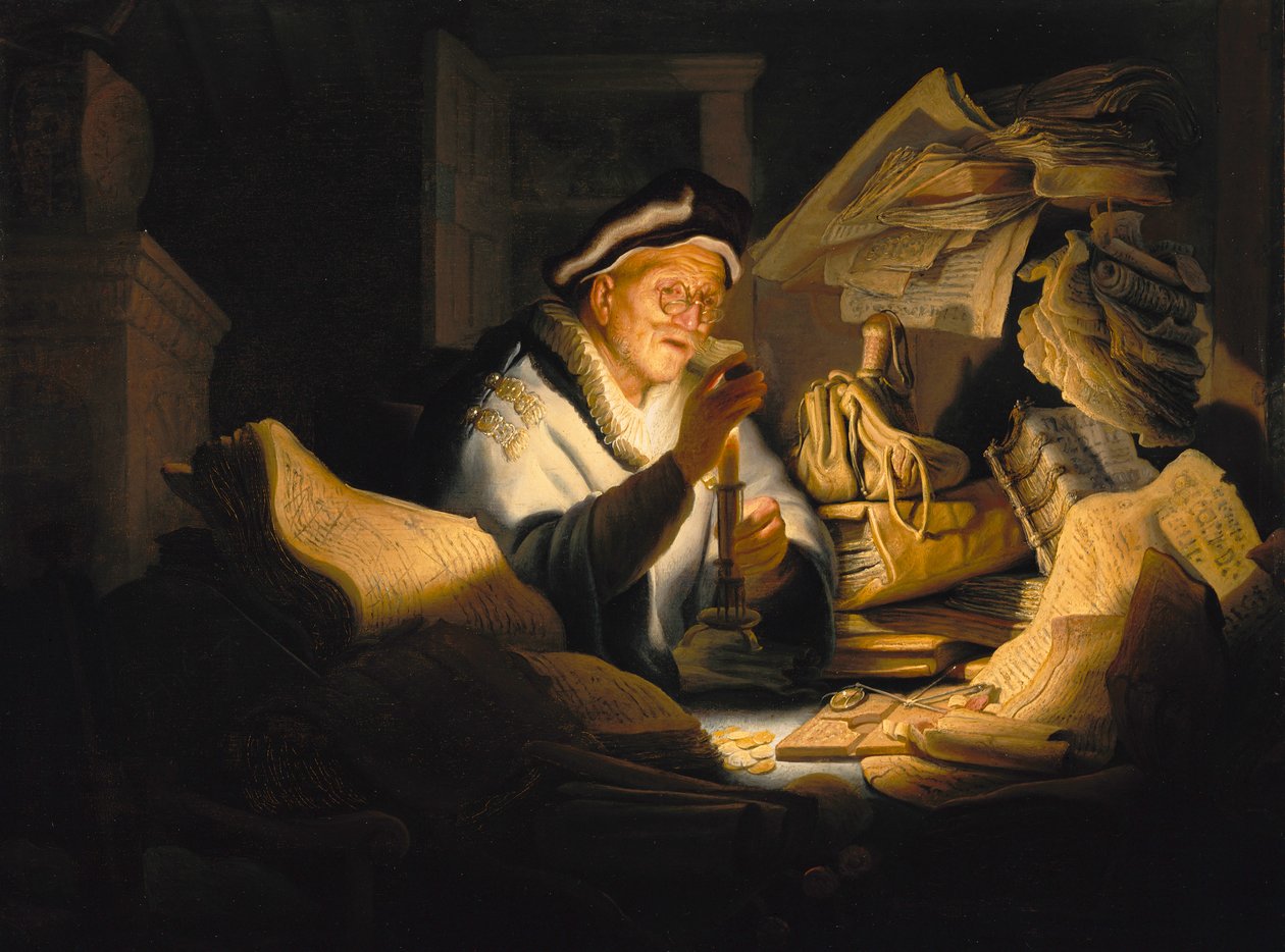 Lignelsen om den rige tåbe, 1627. af Rembrandt van Rijn