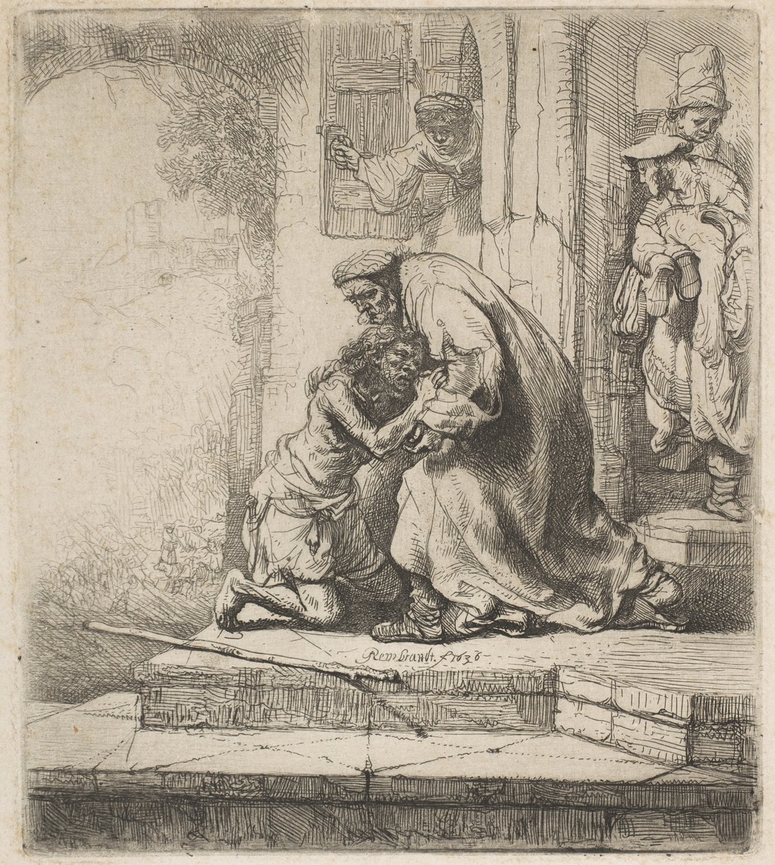 Den fortabte søns tilbagevenden, 1636. af Rembrandt van Rijn