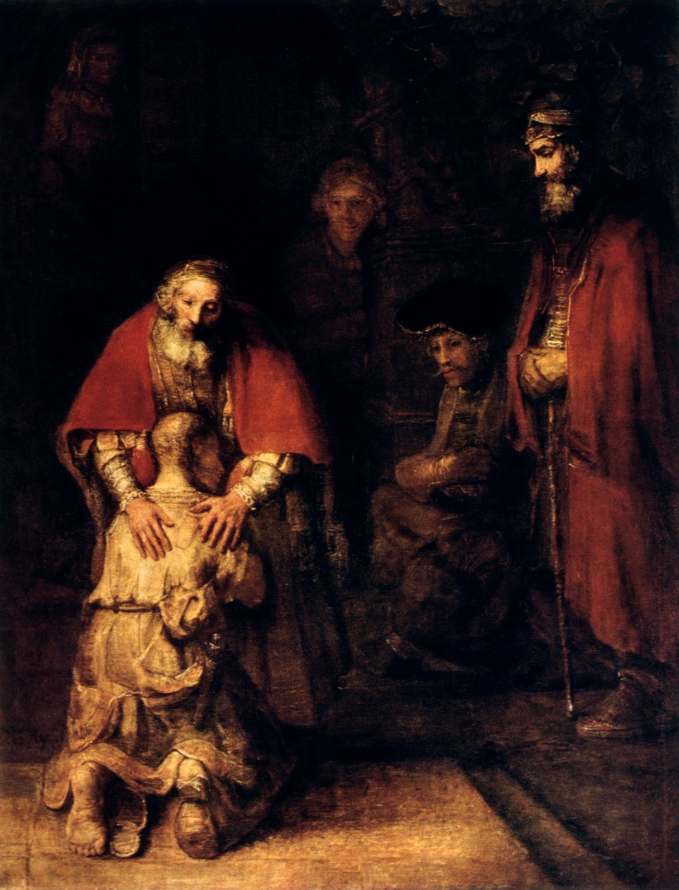Den fortabte søns tilbagevenden, c1668 af Rembrandt van Rijn