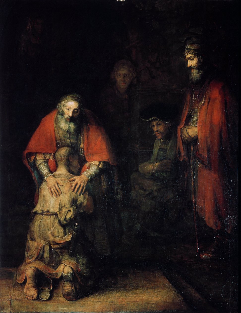 Den fortabte søns tilbagevenden, c1668 af Rembrandt van Rijn