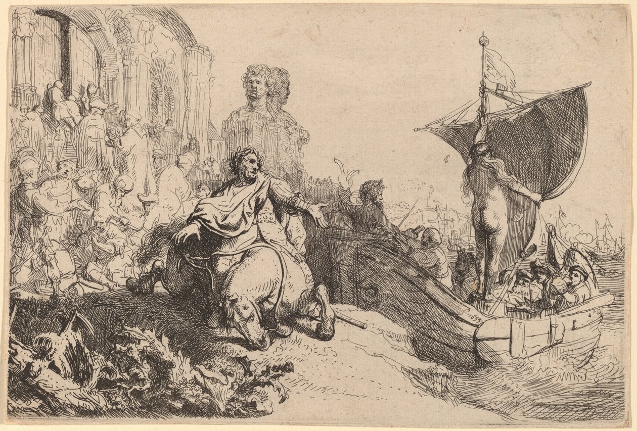 Lykkeskibet af Rembrandt van Rijn