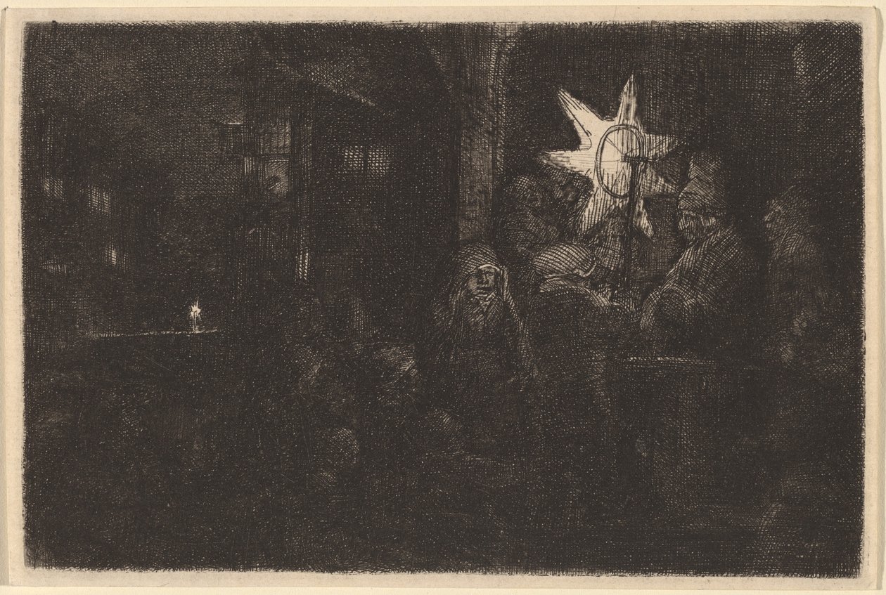 The Star of the Kings: A Night Piece af Rembrandt van Rijn