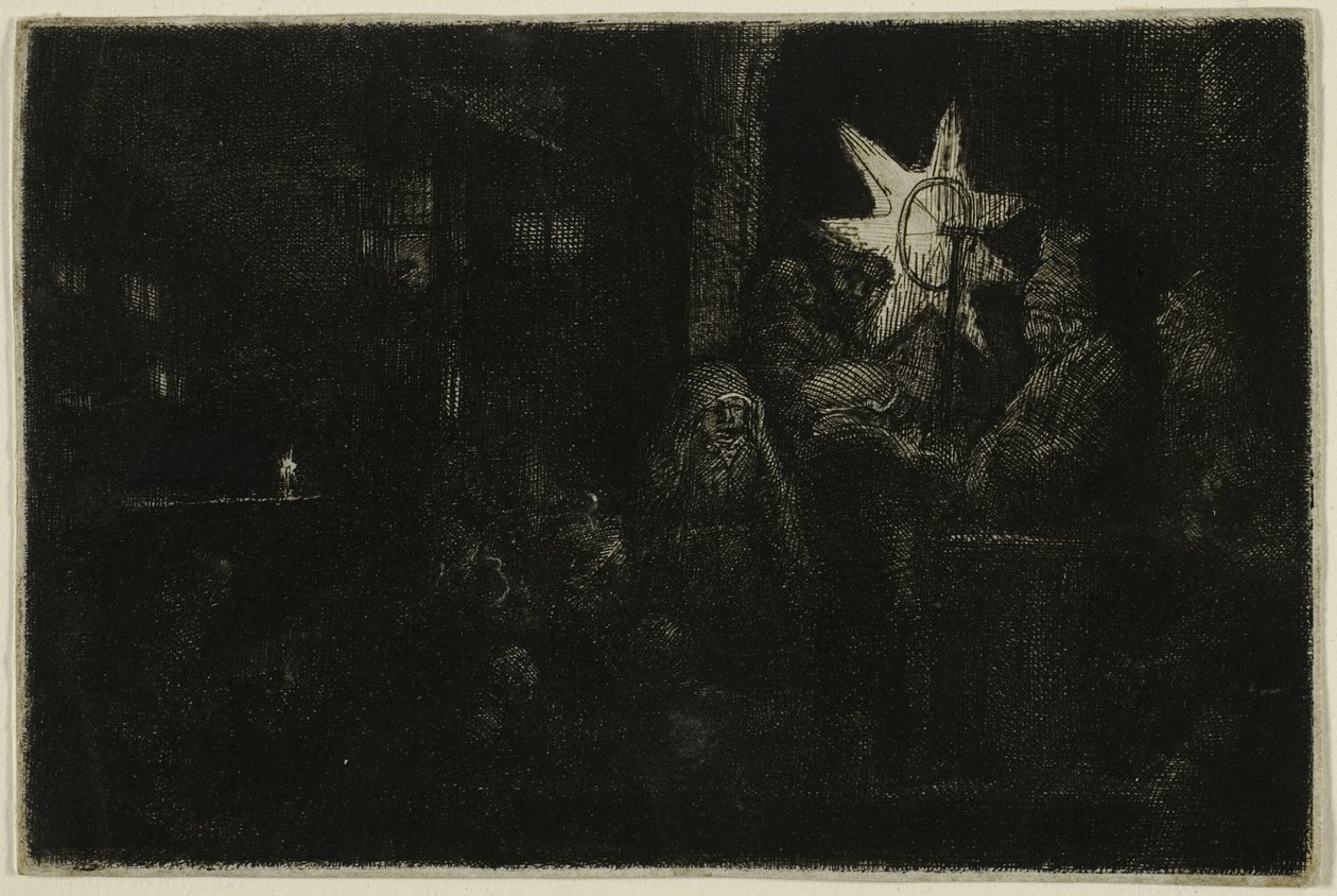 The Star of the Kings: A Night Piece af Rembrandt van Rijn