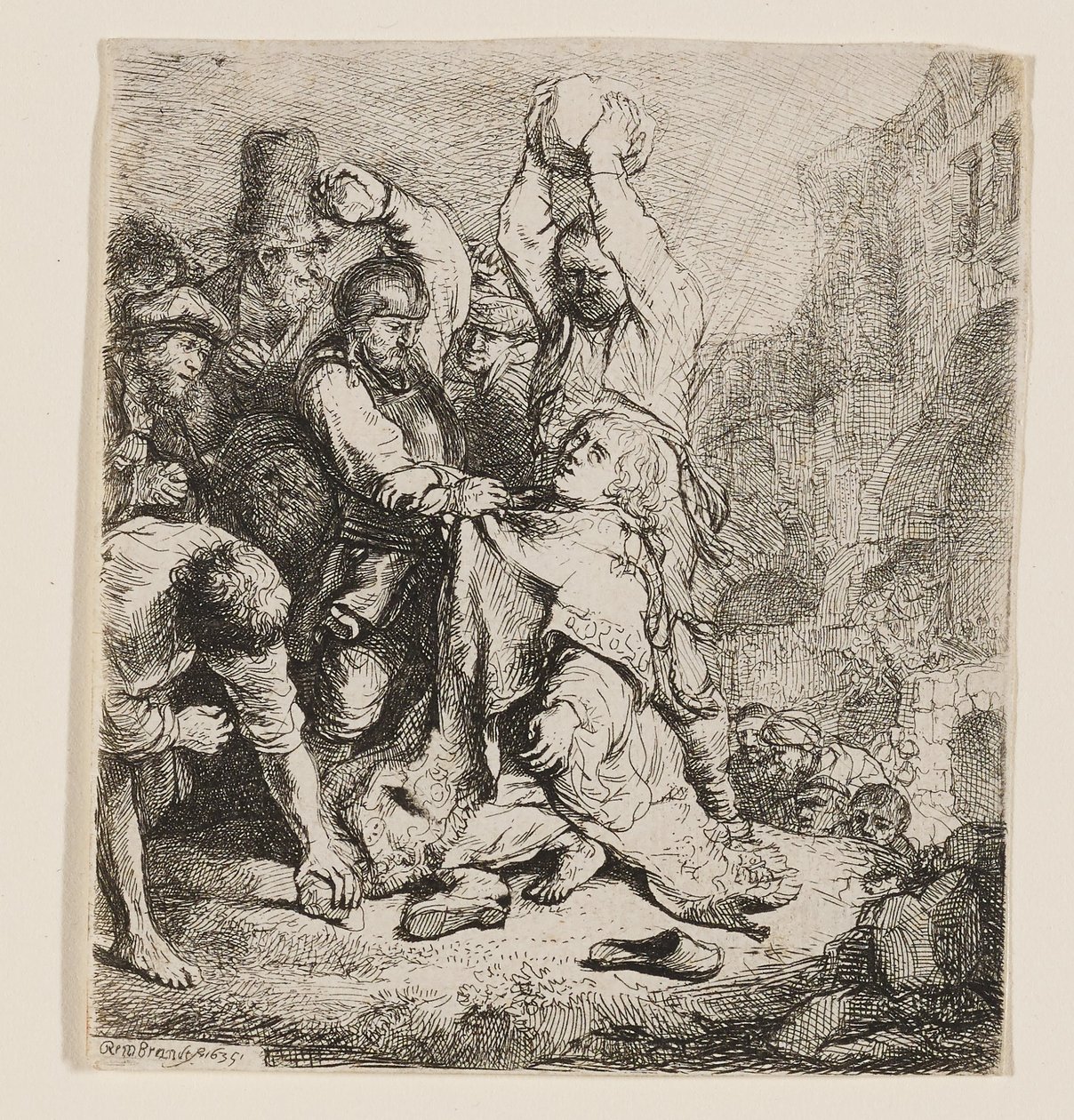 Steningen af den hellige Stefanus af Rembrandt van Rijn