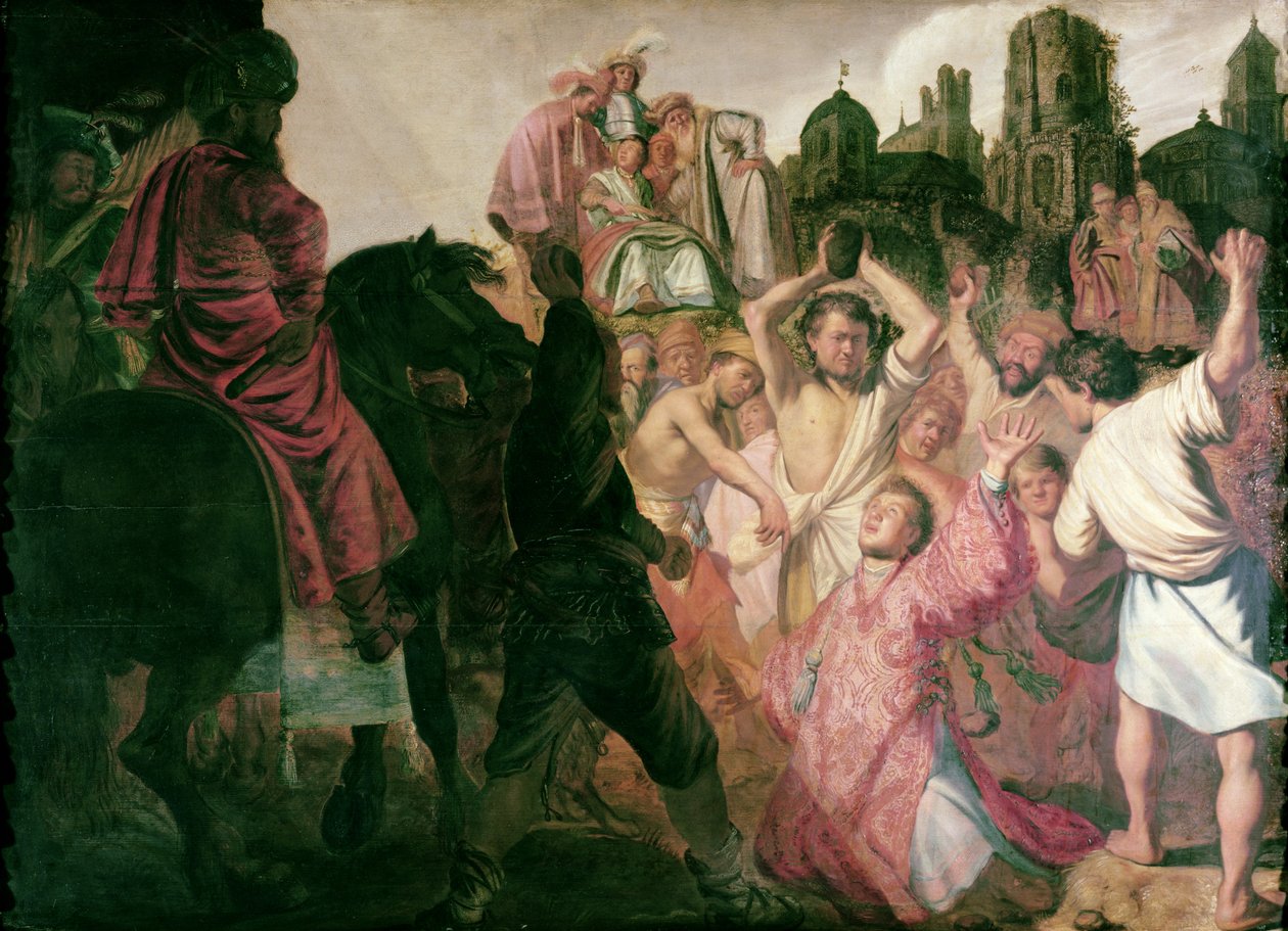 Stening af Sankt Stefan, 1625 af Rembrandt van Rijn