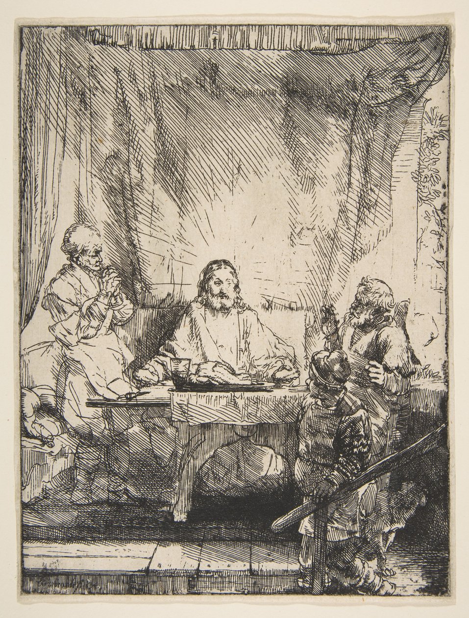Nadveren i Emmaus, 1654. af Rembrandt van Rijn