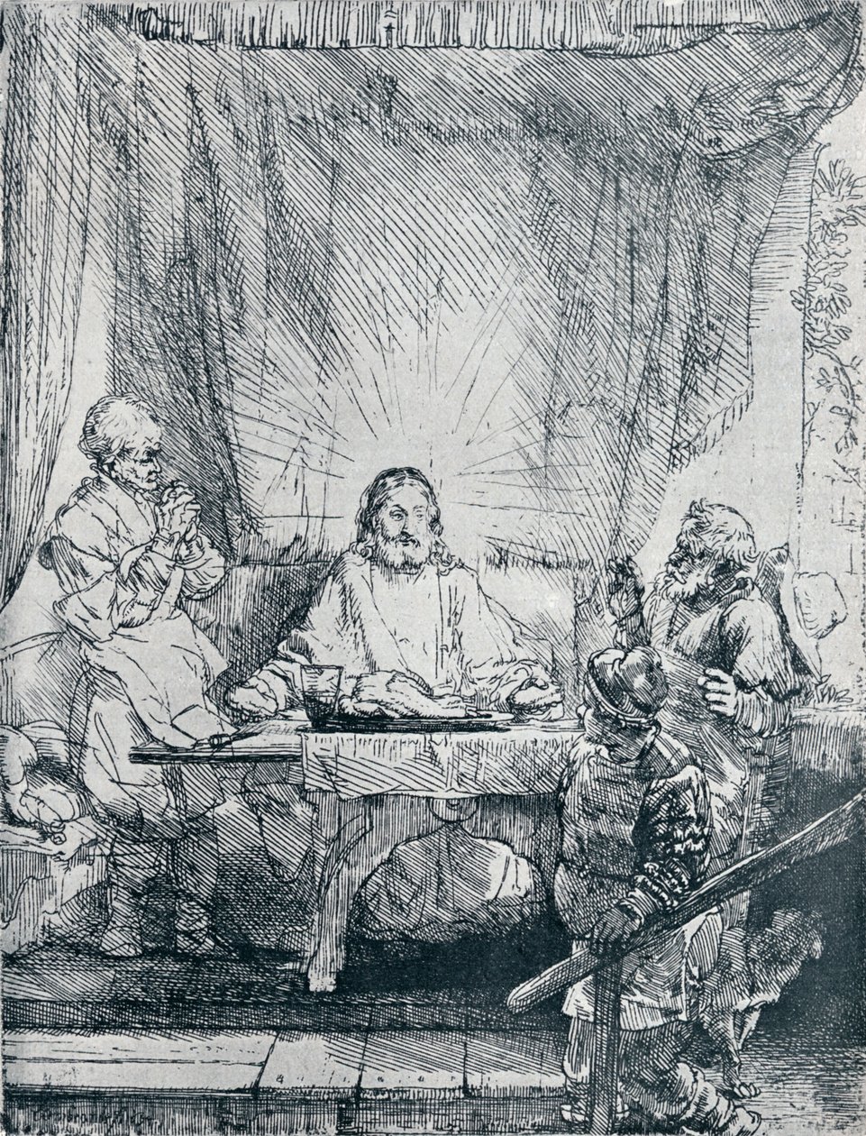 Nadveren i Emmaus, 1654, 1903 af Rembrandt van Rijn