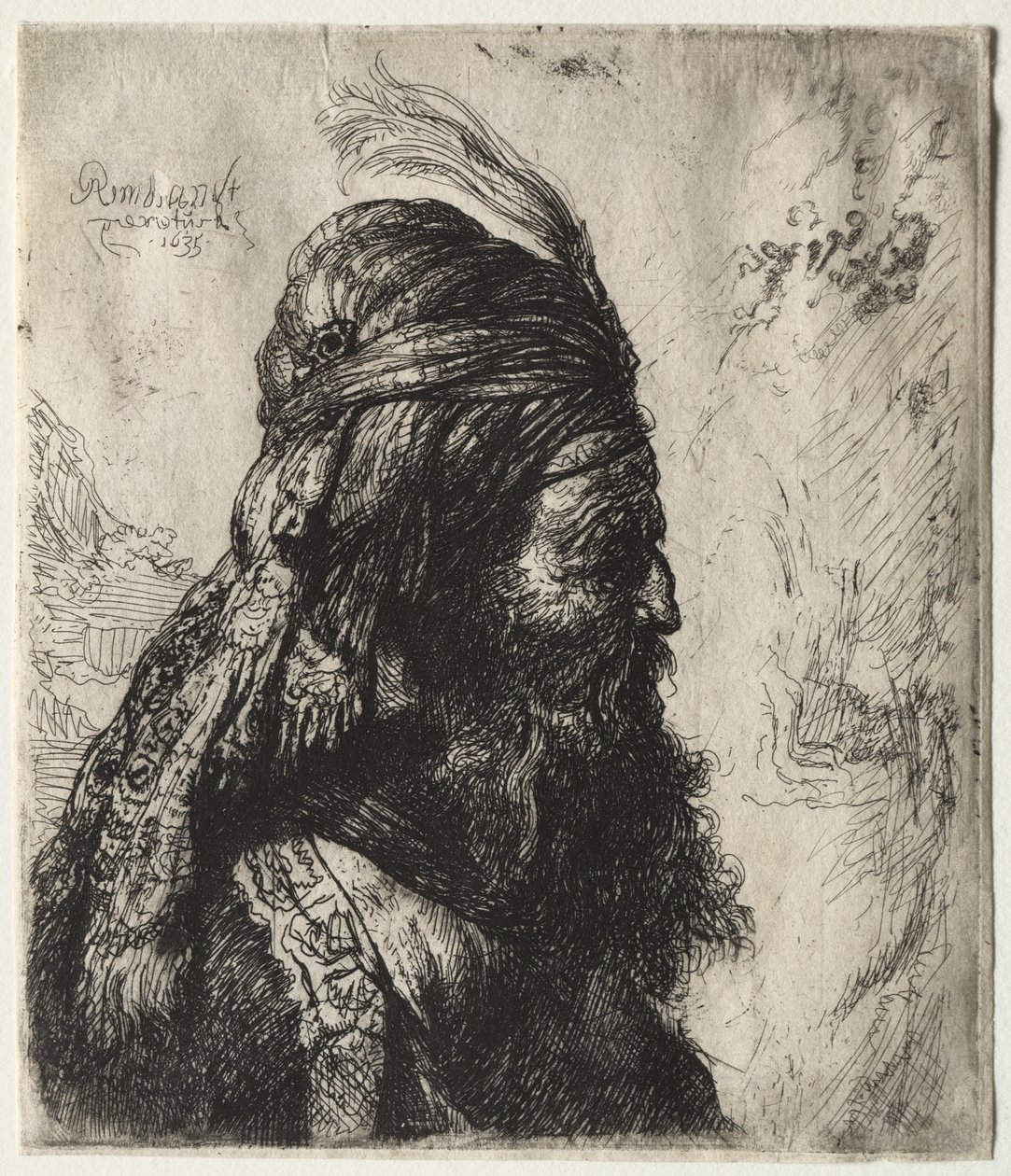 Det tredje orientalske hoved af Rembrandt van Rijn
