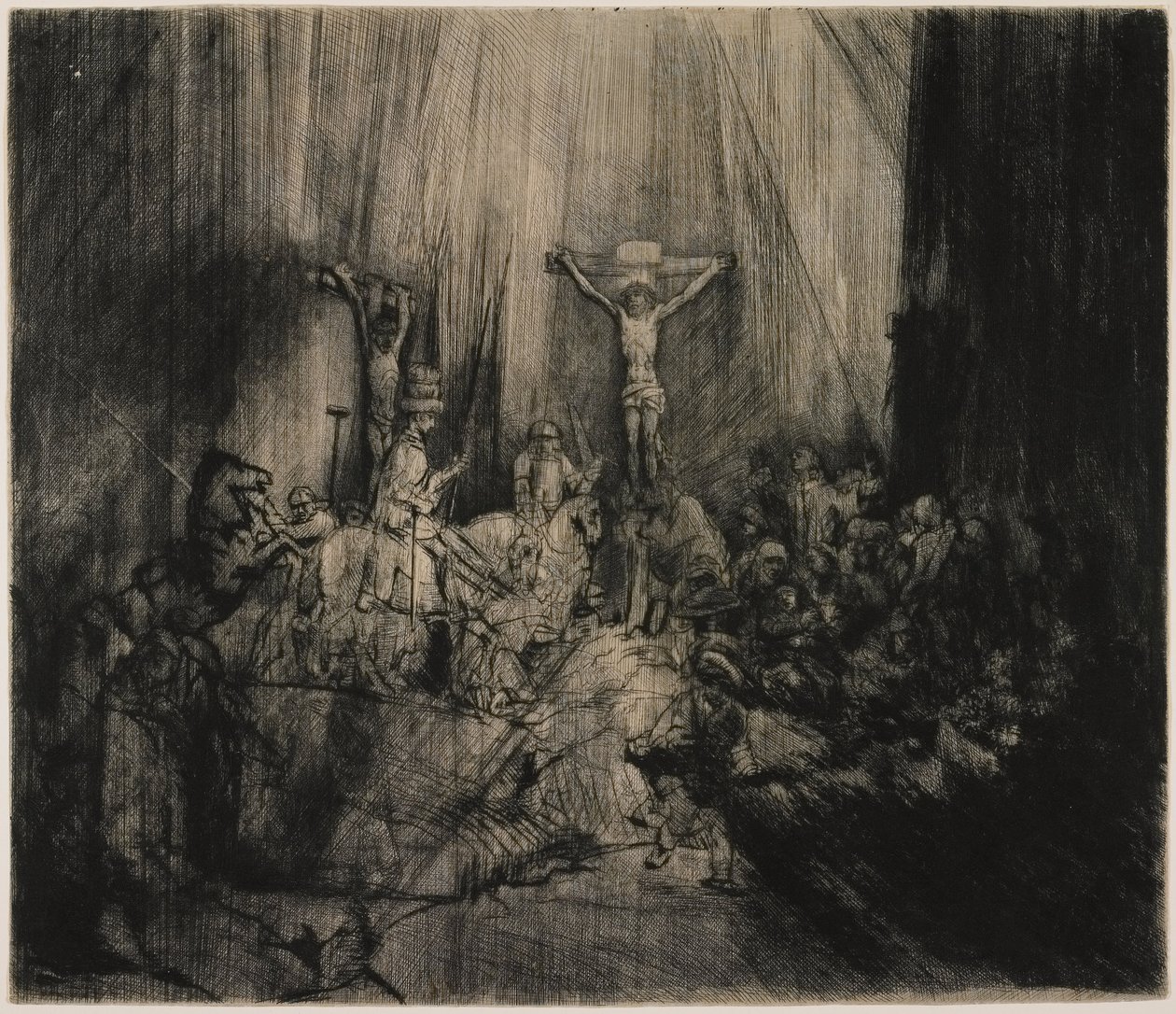 De tre kors af Rembrandt van Rijn