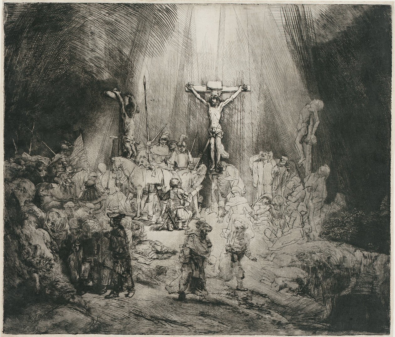 De tre kors, ca. 1653 af Rembrandt van Rijn