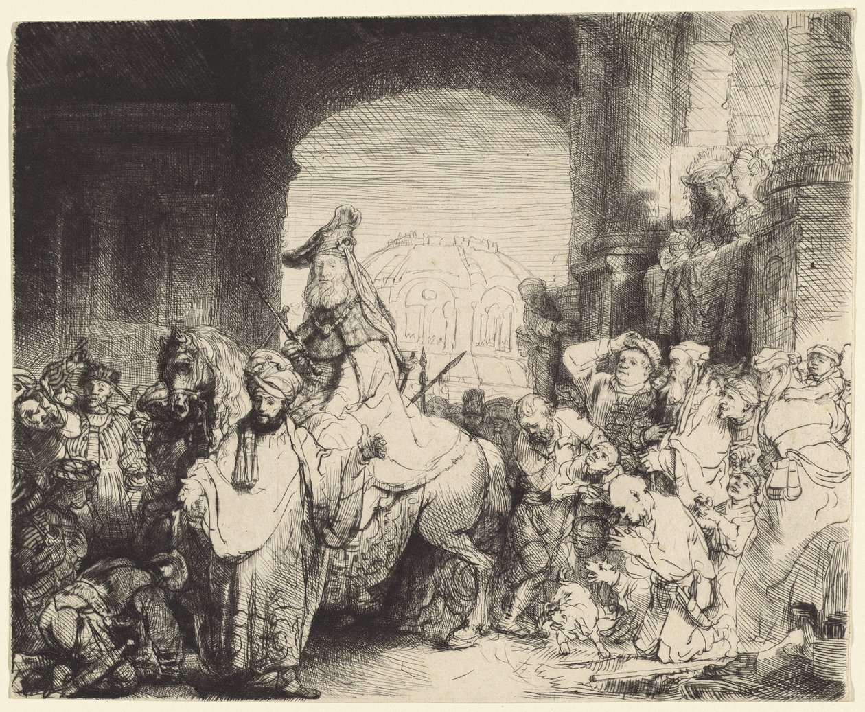 Mordokajs triumf af Rembrandt van Rijn