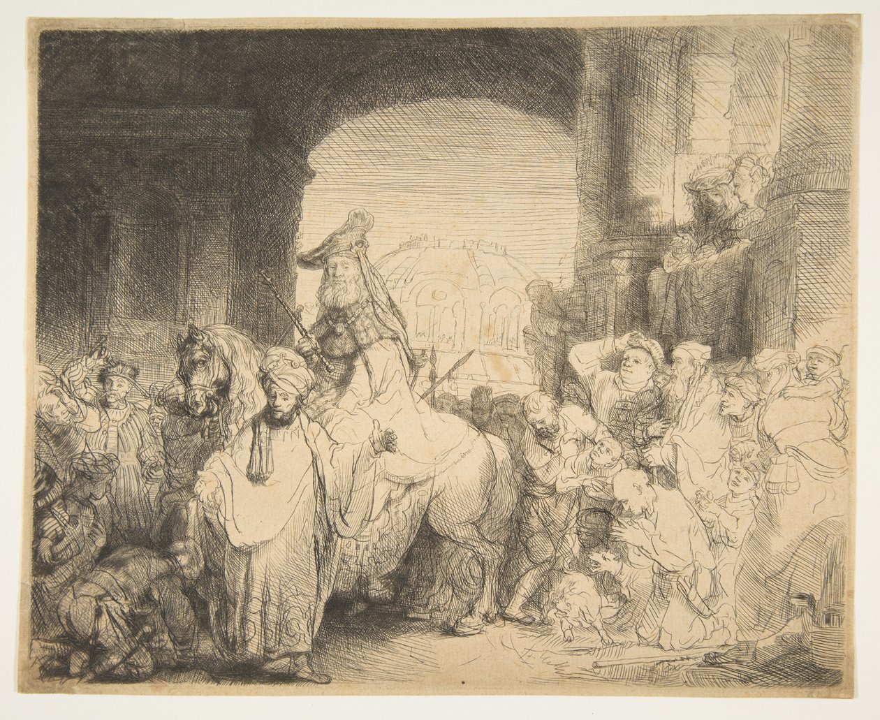 Mordokajs triumf, ca. 1641. af Rembrandt van Rijn