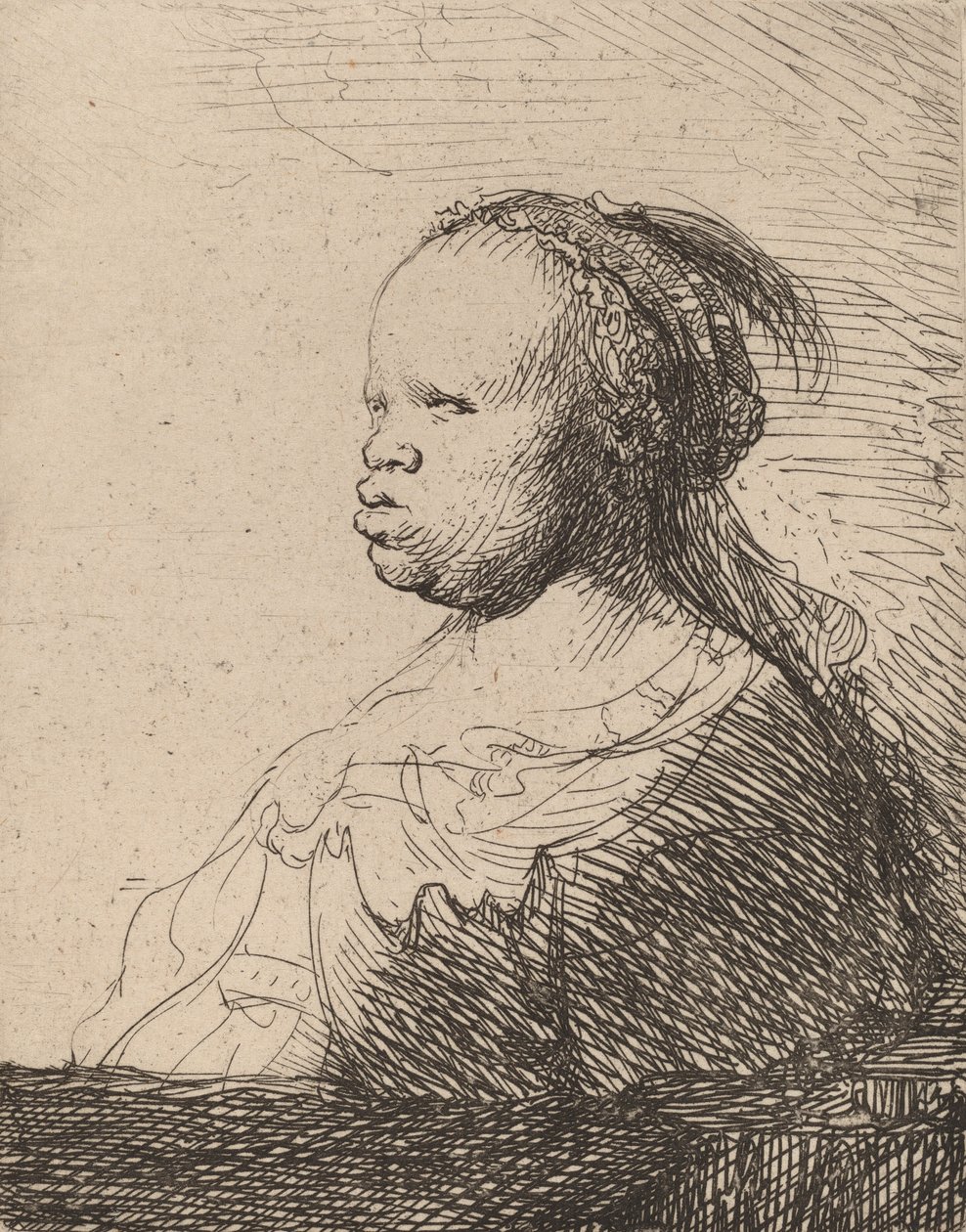 Den hvide sorte, ca. 1630. af Rembrandt van Rijn