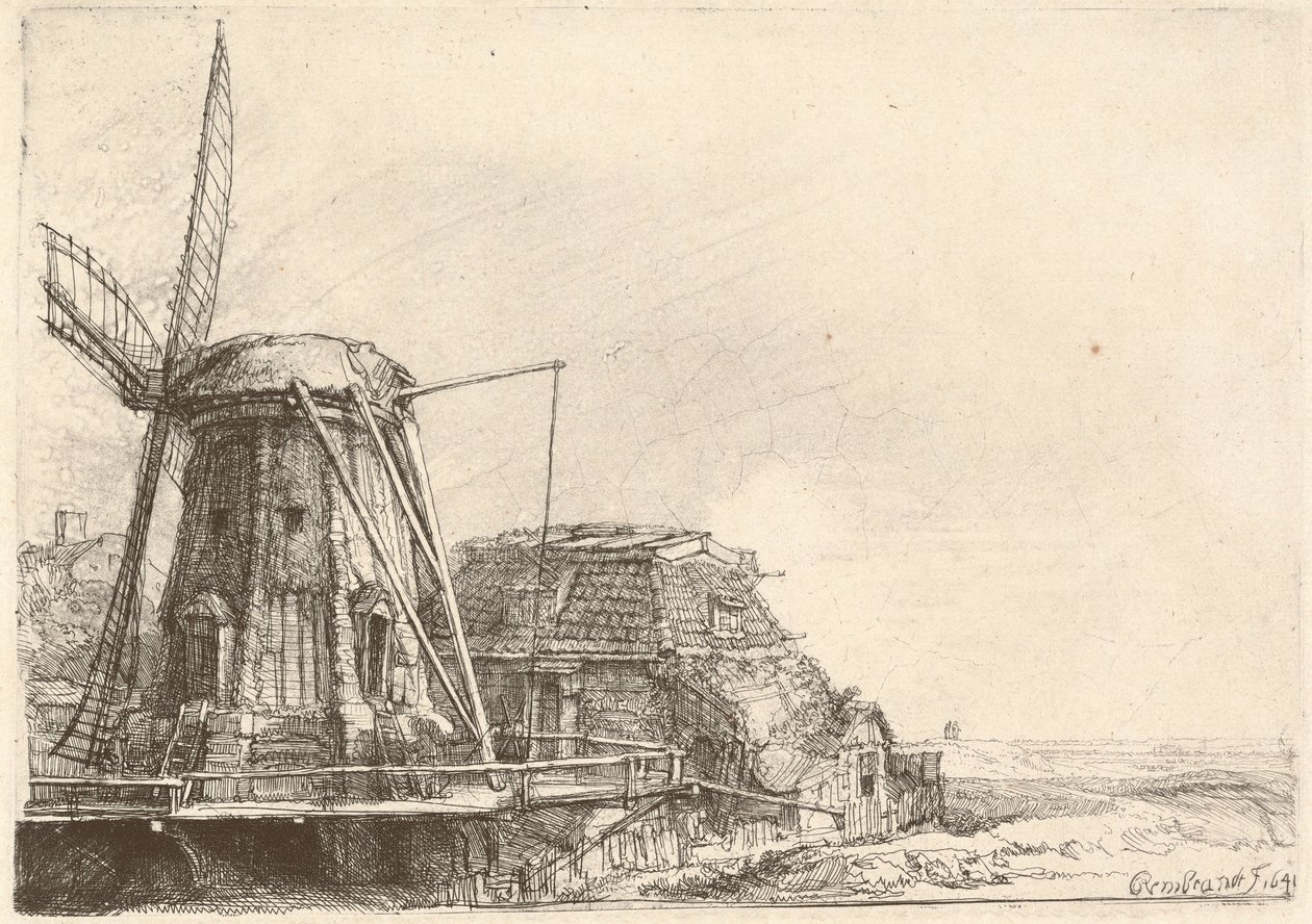 Vindmøllen af Rembrandt van Rijn