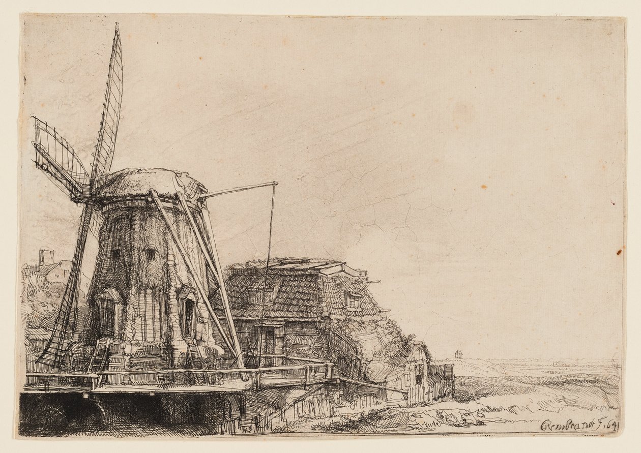 Vindmøllen af Rembrandt van Rijn