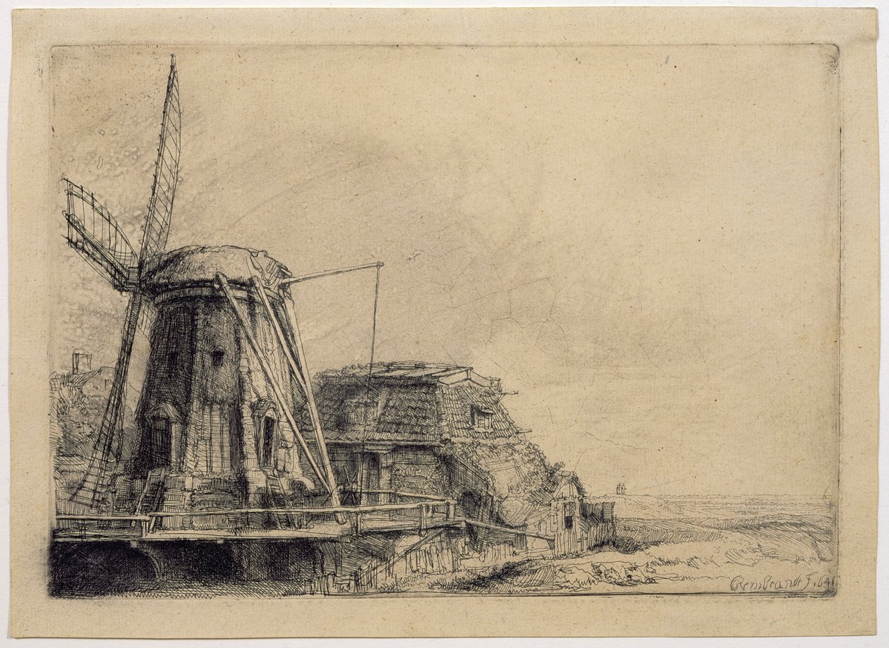 Vindmøllen af Rembrandt van Rijn
