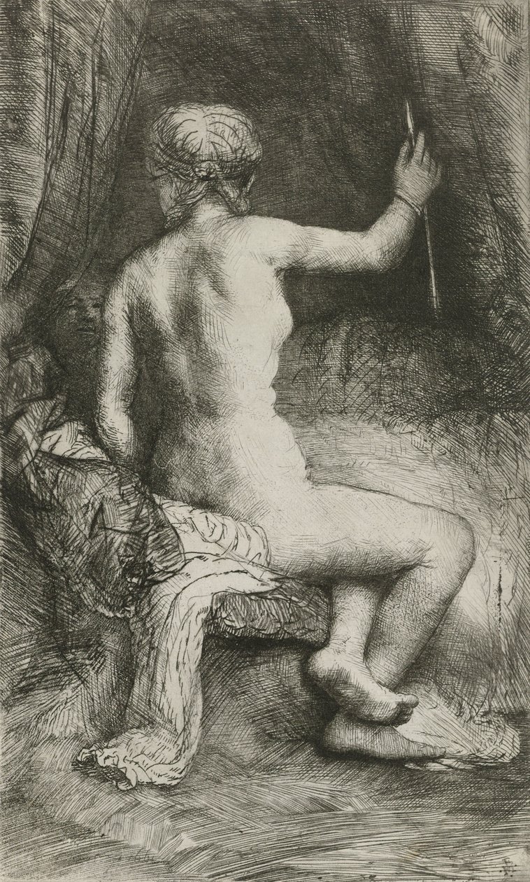 Kvinden med pilen, 1661 af Rembrandt van Rijn