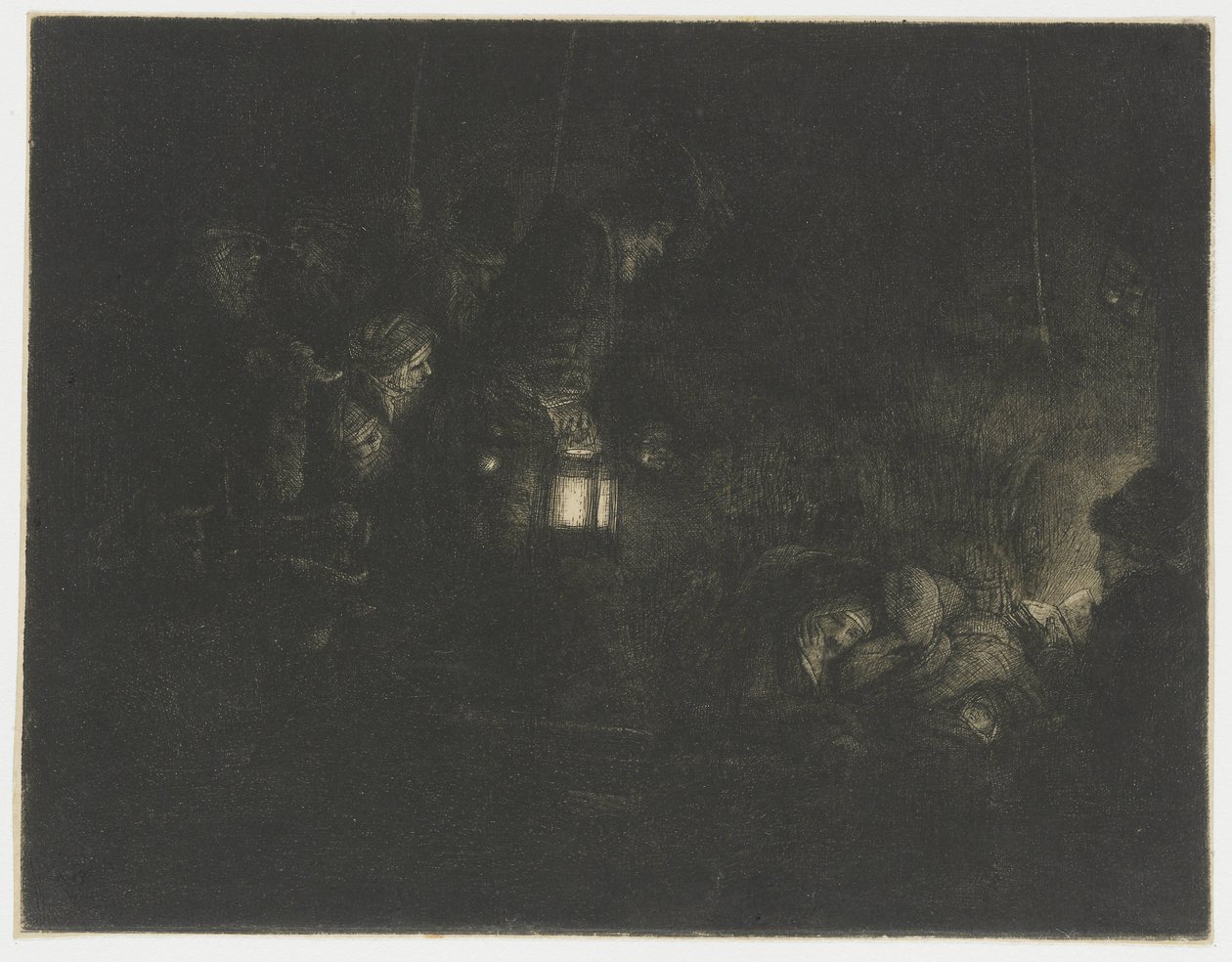 Hyrdernes tilbedelse: et natstykke af Rembrandt van Rijn