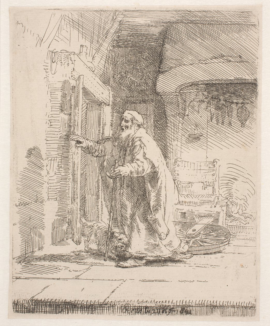 Tobits blindhed: det større billede af Rembrandt van Rijn