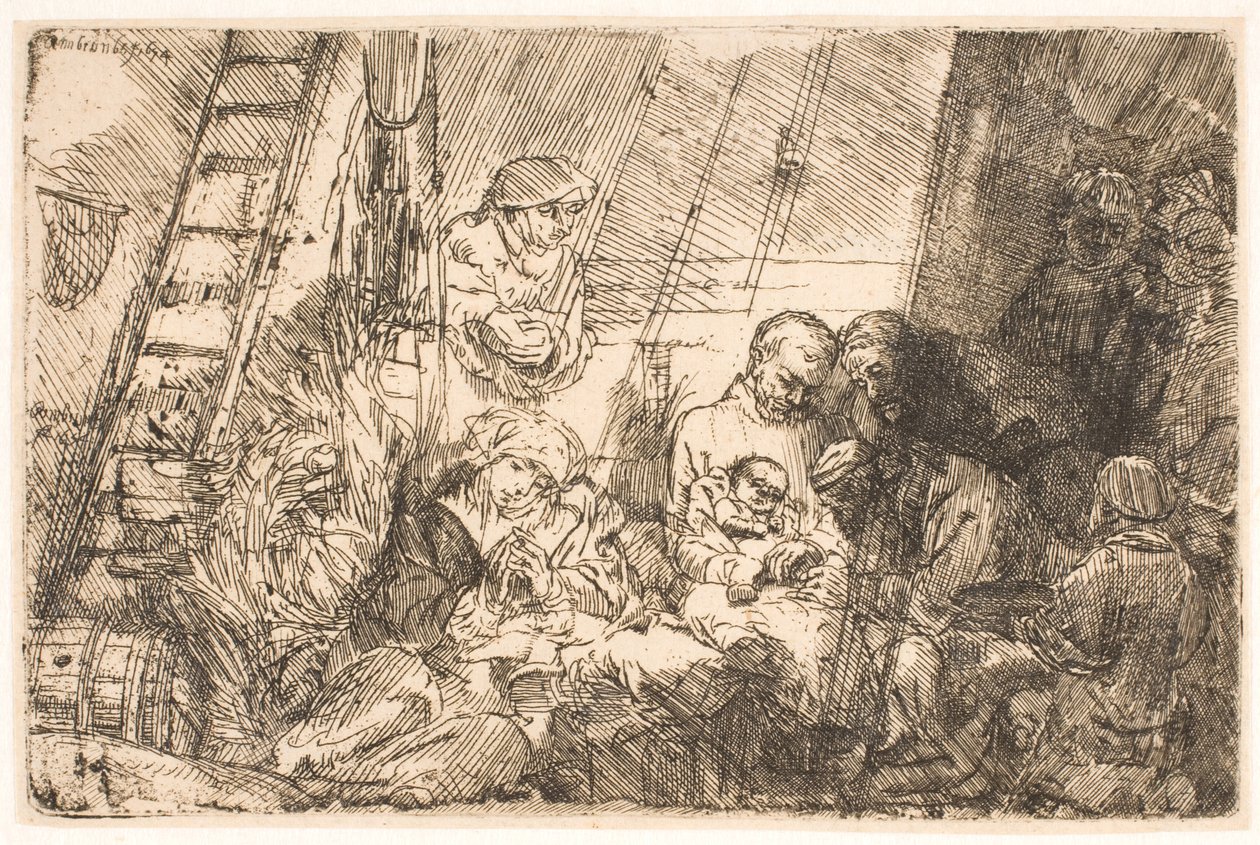 Omskæringen (i stallen) af Rembrandt van Rijn