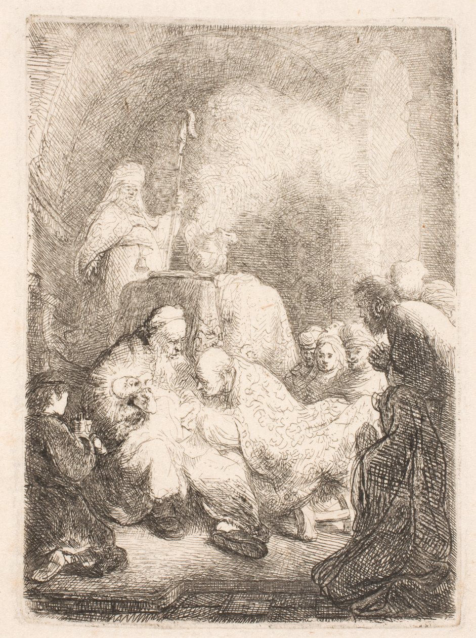 Omskæringen: lille plade af Rembrandt van Rijn