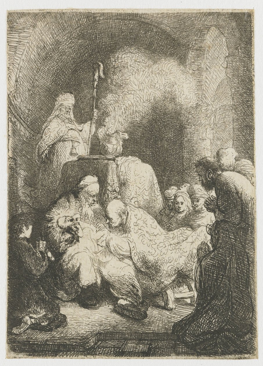Omskæringen: lille plade af Rembrandt van Rijn