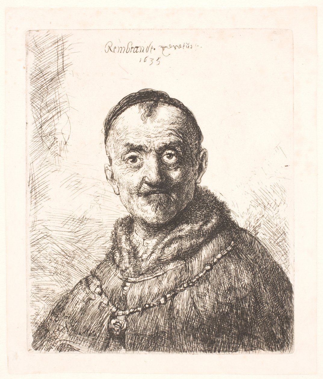 Det første orientalske hoved (Rembrandts far?) af Rembrandt van Rijn