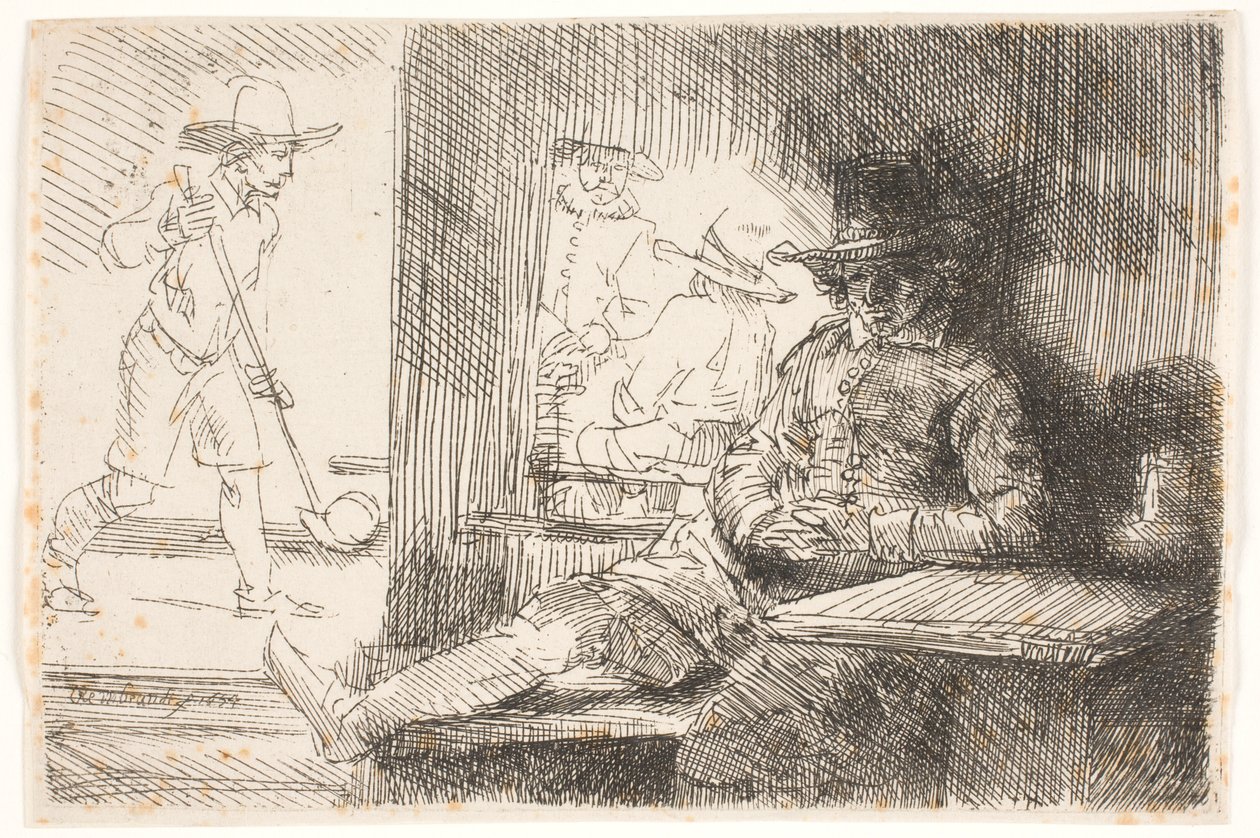 Golfspilleren af Rembrandt van Rijn
