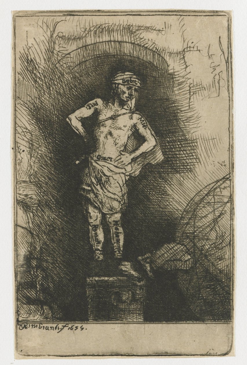 Billedet set af Nebukadnezar af Rembrandt van Rijn