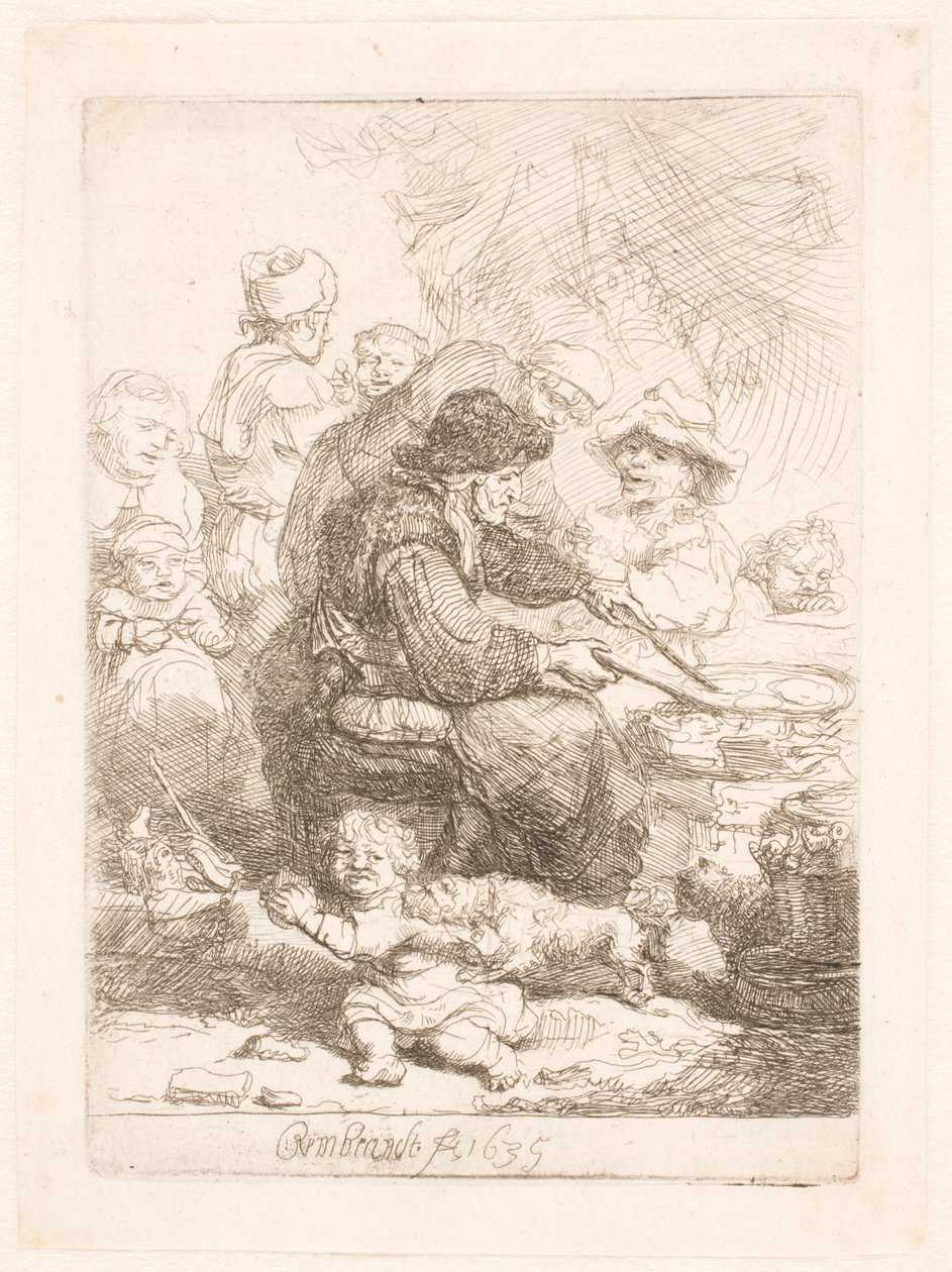 Pandekagekvinden af Rembrandt van Rijn