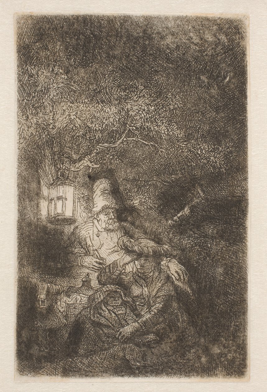 Resten af flyveturen: et natstykke af Rembrandt van Rijn