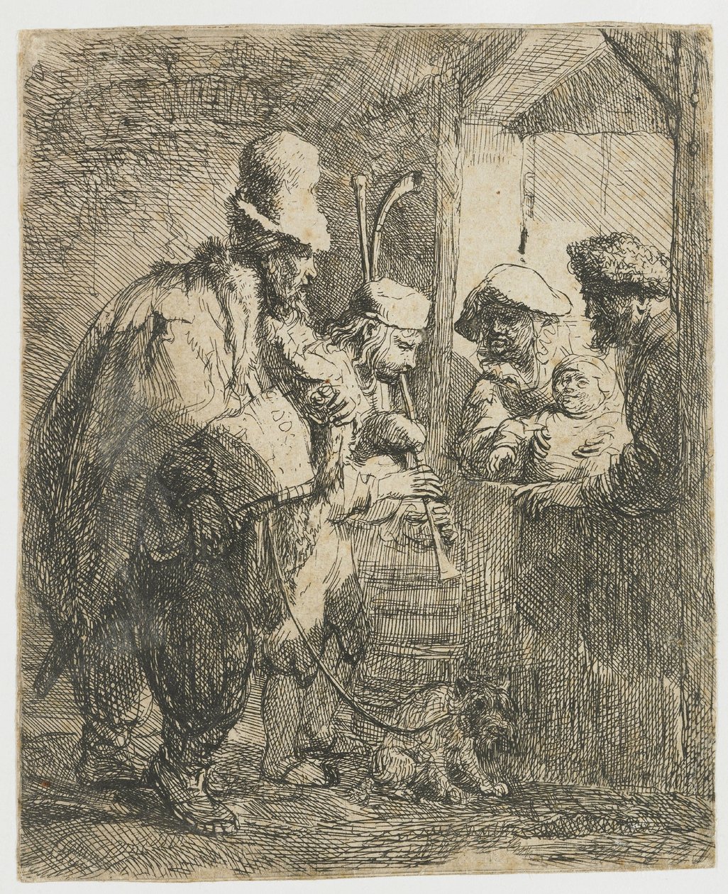 Gademusikanterne af Rembrandt van Rijn