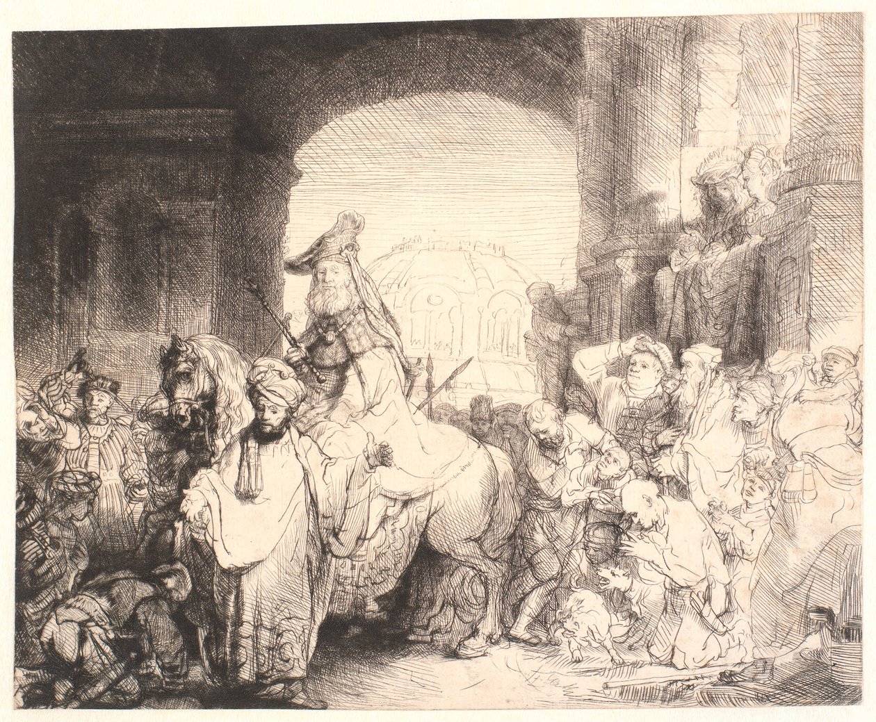 Mordokajs triumf af Rembrandt van Rijn