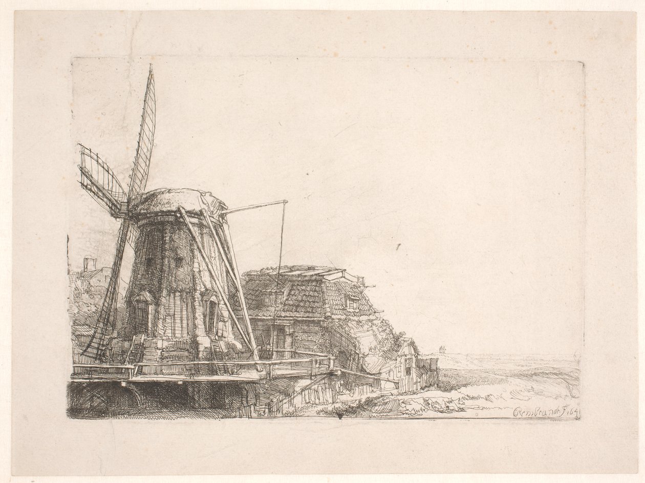 Vindmøllen af Rembrandt van Rijn