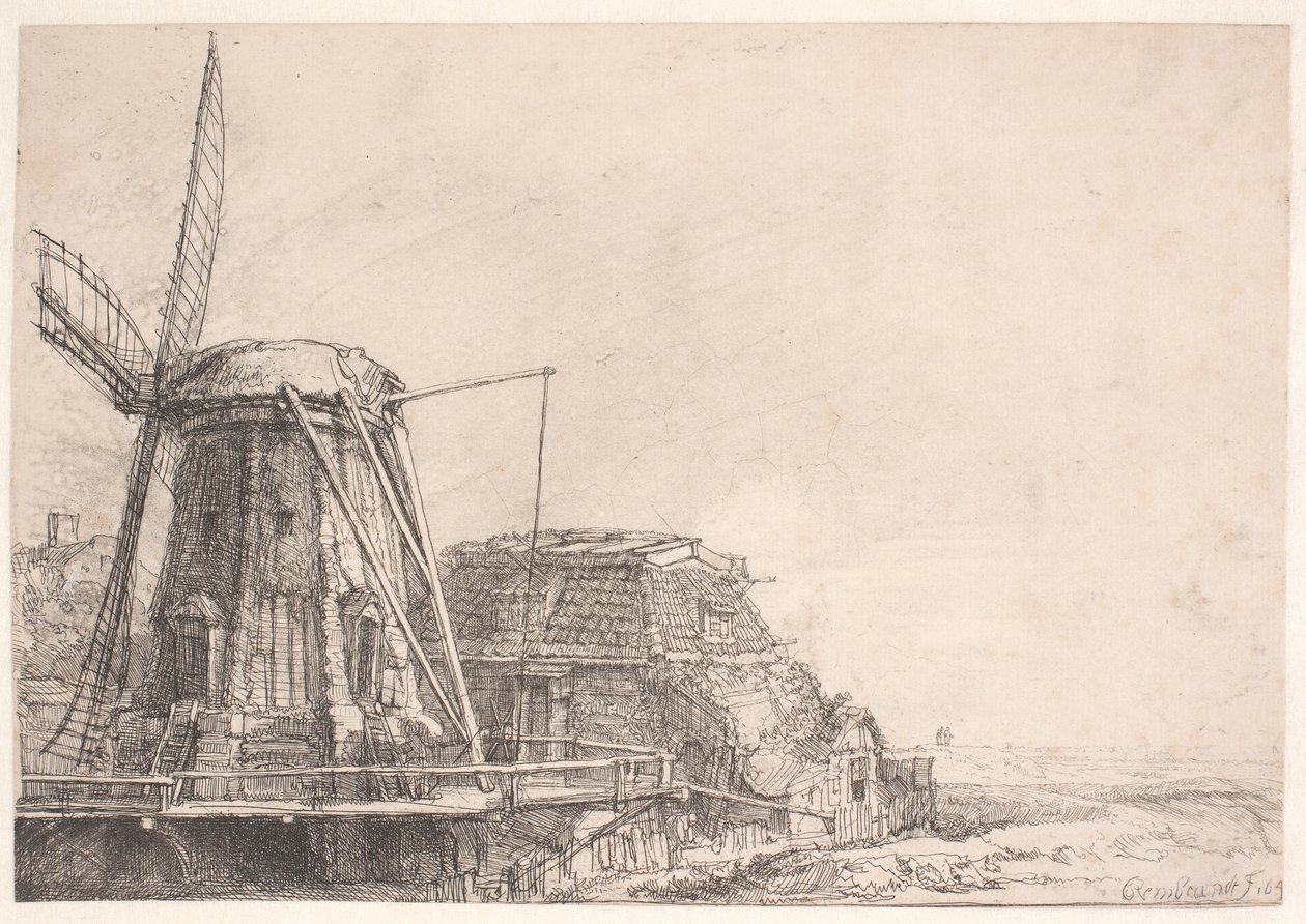 Vindmøllen af Rembrandt van Rijn