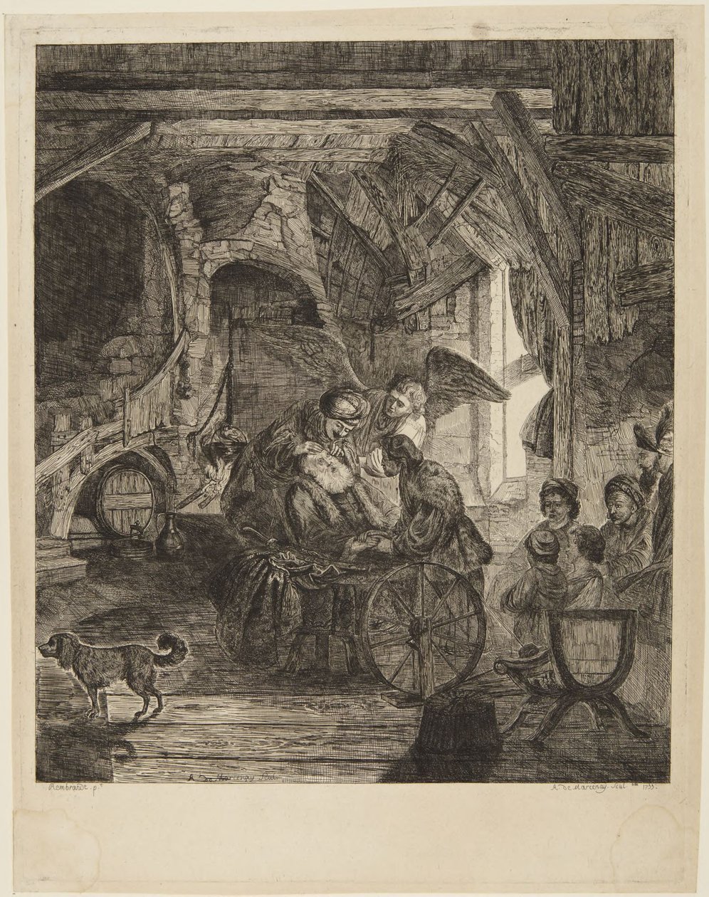 Tobias får synet igen af Rembrandt van Rijn