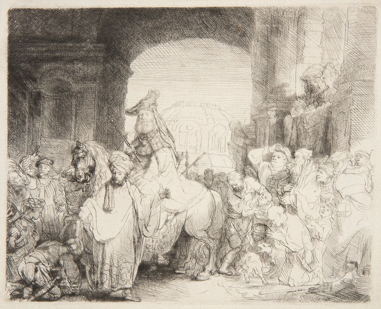 Mordokajs triumf af Rembrandt van Rijn