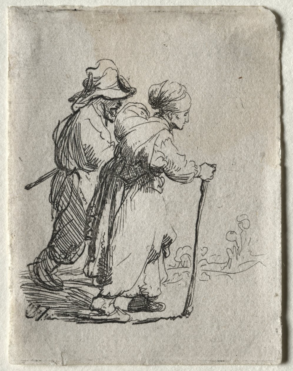 To Vagabonder, en Mand og en Kvinde af Rembrandt van Rijn